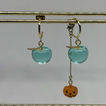 ハロウィンりんごピアス🍏かぼちゃ🎃2way