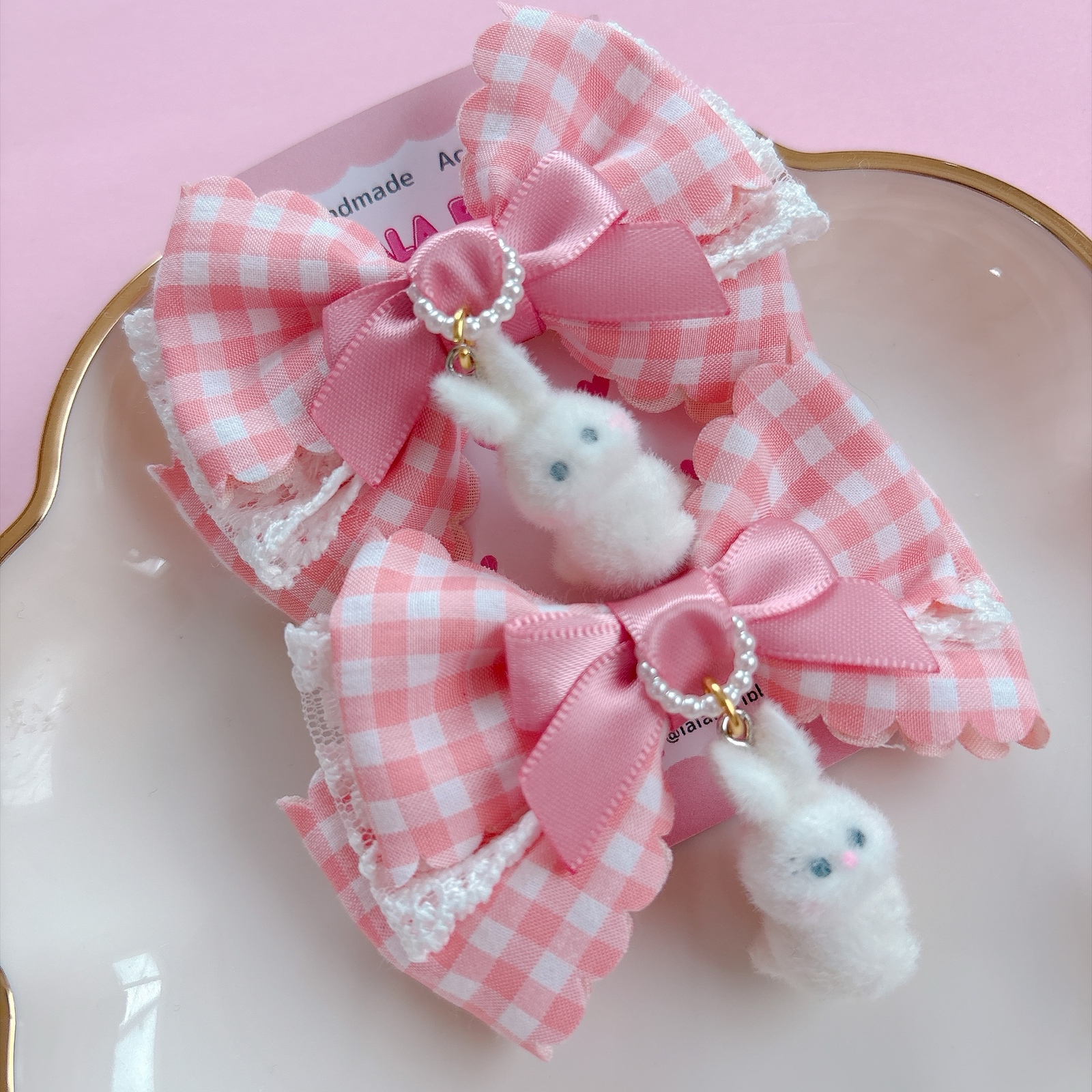 キャンディ♡ チュールリボン ツイン♡ ハンドメイド リボン ヘアゴム