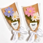 かぎ編み コスモス 花束 ニットフラワー 秋の花 枯れない花 ハンドメイド