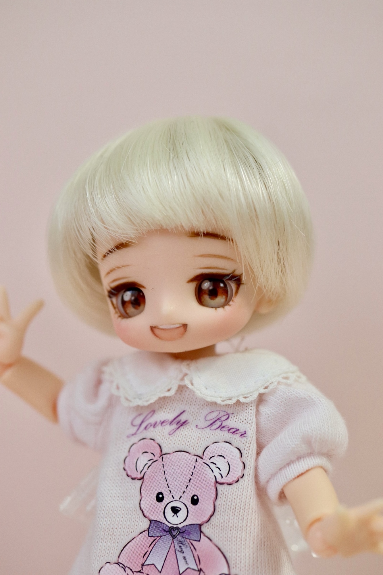 cocoriang 、kumukukuドールサイズ ○ワンピース（イエロー系 ミモザ