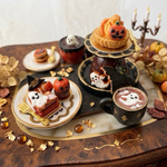 【ミニチュア】ハロウィンのミニチュアアフタヌーンティーセット