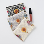 3色セット　12cmファスナー×8.5cm  インド刺繍リボン