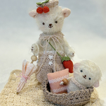 【ハンドメイド】12.5cm_羊とおともだち羊のセット【ぬいぐるみ】