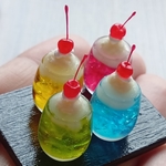 ミニチュアフード　クリームソーダ　メロンソーダ　