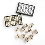 ビンテージな数字スタンプ10個セット0〜9｜number｜ナンバー｜活版印刷｜凸凹はんこ｜ハンコ｜判子｜ラバースタンプ｜レトロ｜ビンテージ｜ヴィンテージ｜アンティーク｜クラシック｜