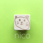 nico＊消しゴムはんこ＊こども絵はんこ♪ネコ