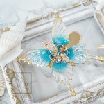 蝶のヘアクリップ〜海辺の街〜（hair ornaments of  butterfly〜seaside town〜）