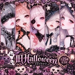 《 旧Halloween Girl 👻 SET 》Sakuraꕤ オリジナル人物ステッカー シール ステッカー