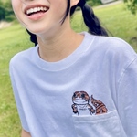 【手が小さくてたまらないかわいさのニシアフ】半袖Tシャツ｜ニシアフリカトカゲモドキ・爬虫類