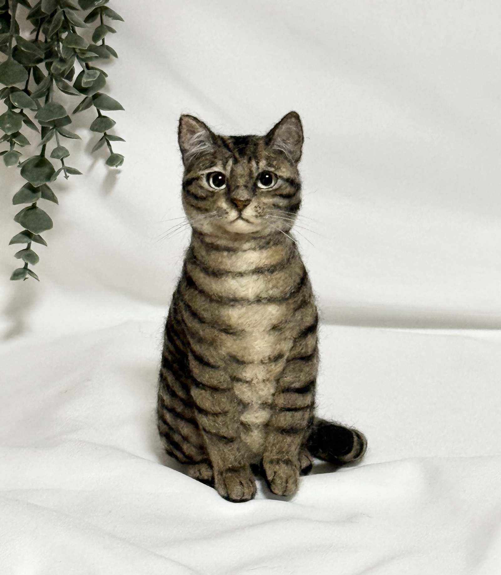 mia 受注商品 ノルウェージャンフォレストキャット 置物 猫 長毛種