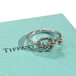 【TIFFANY&CO】【15.5-16号】2958 コンビ　結コンビツイストノットリングシルバー925×K18金ゴールド　指輪　ピンキーリング　18K 金 フック　福岡ヴィンテージショップ　