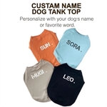 【受注制作】犬服 名入れタンクトップ　小型犬・Mダックス・フレブル 名入れ無料　CUSTOM NAME TANK TOP