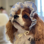 バブバブボンネット　小型犬用~大型犬（S/M/L）★わにぽ★