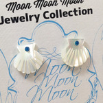 [樹脂StudPierce]  CaribbeanBlueOpal × Shell Pierce