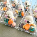 【送料込】ハロウィンの和菓子とおばけマシュマロのボールチェーン
