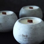 「Bell」 モルタルの焚き火キャンドル