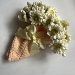 花束ブランケット（マーガレット）★ 膝掛け　ブーケ