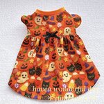 🎃 編み物風ハロウィンのワンピース/ダックスサイズ対応
