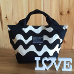 ▲波ボーダー×無地▲トートバック