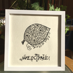 切り絵 メッセージ入り  リーフ