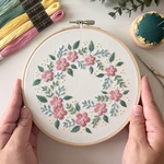 【刺繍キット】春歌いの花冠　安心動画解説付き　