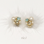 【rie.t】 ホワイトのバックファーキャッチ風