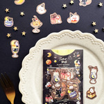 ハロウィンのスイーツがいっぱい！喫茶ハロウィンナイト　フレークシール
