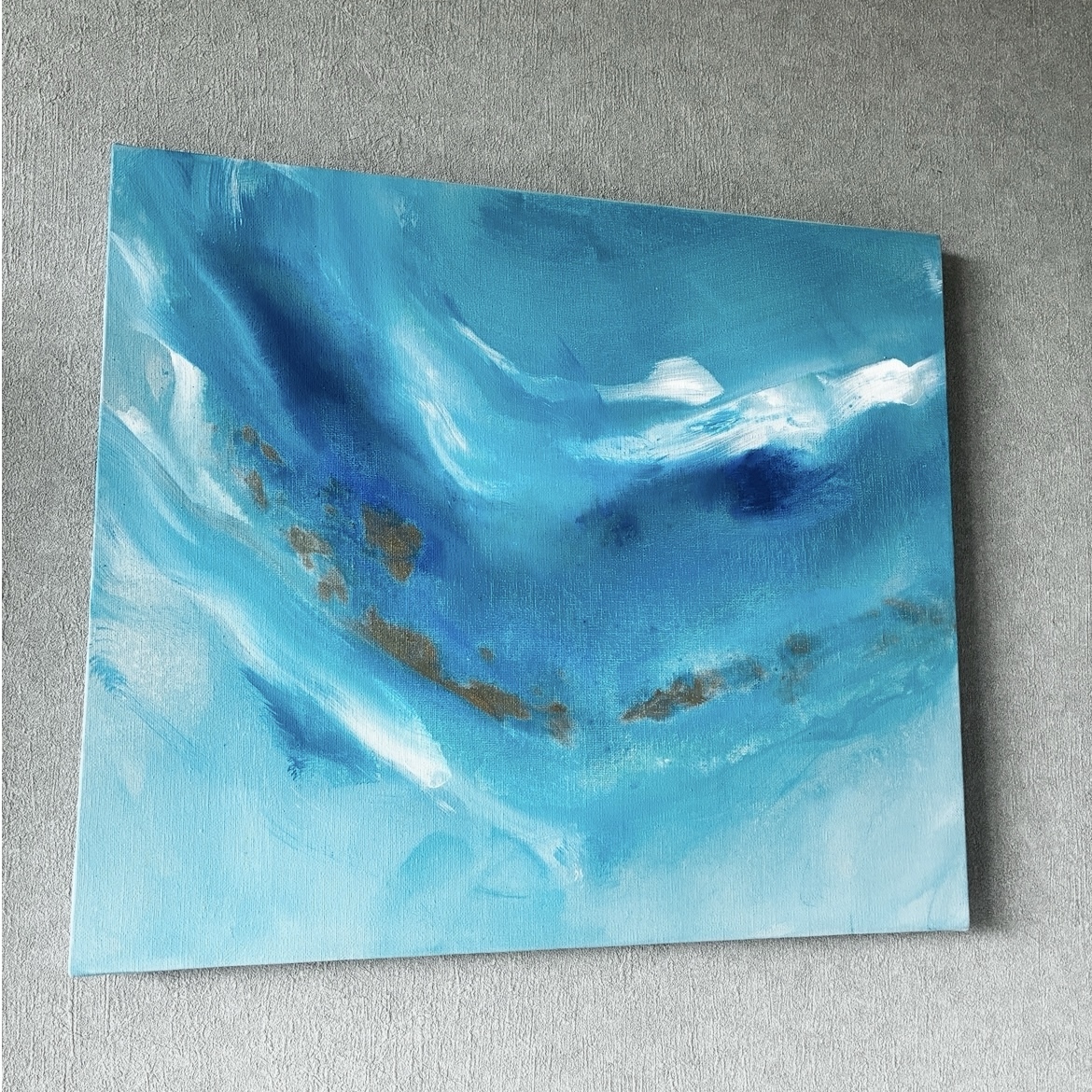 現代アート 53×45.5㎝ 海 抽象画 モダン アートパネル インテリア 絵画