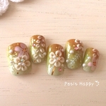 【安心のサイズ選び】ジェルコートネイルチップ・和装・成人式009