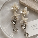 ティナ マットシルバー/ ピアス イヤリング ブライダル アクセサリー 結婚式