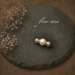 tiny brooch  小さなストレートブローチ  kiska・beige