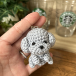 オーダー専用ページ♡癒しのミニトイプー♡キーホルダー✨シルバー🩶🩶🩶