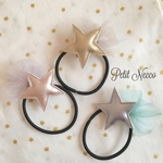 フリル付き星ヘアゴム 単品 Newカラー追加⋆｡˚☆