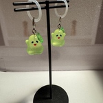 おばけりんごイヤリングorピアス　グリーンアップルカラー