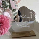 ꒰ウェルカムミラー꒱ステッカー/ウェルカムスペース/オーダーメイド/結婚式/花嫁diy［Welcome to our Wedding ］