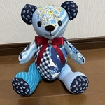 [再販]カラフルなテディベア（ブルー）