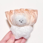 餃子ビション(焼き色付き)犬のぬいぐるみ ビションフリーゼ ぬい活 中華 食べ物 人形 stuffed animal 