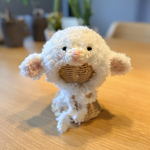 🐑ひつじさん ふわふわ顔つき　ニット帽　2027干支🐑