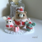 🎄くまサンタとかわいい仲間たち☆　