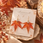 秋香る🍁紅葉ピアス