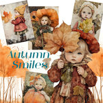 コラージュ用アートペーパー  Autumn  Smailes
