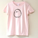 ひよこさんシンプルTシャツ ベビーピンク(girls-M）
