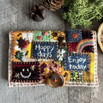 パッチワーク刺繍カードケース