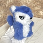 もふふわジト目な僕のオオカミさん(青緑)