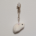 119 ベビハムキーホルダー 白