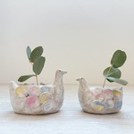 【M】カラフルバードの一輪挿し 鳥 ドライフラワー