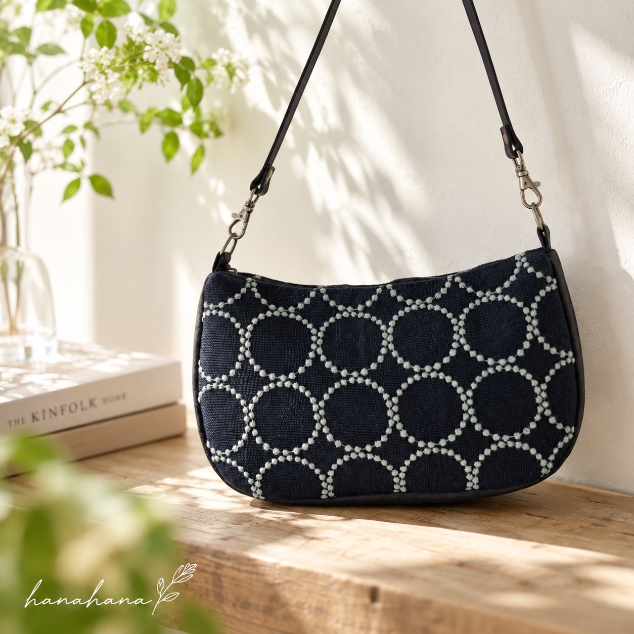 ⚮̈ミナペルホネン tambourine dark green シルッピバッグ 肩がけ