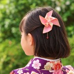 【特集掲載】七五三　浴衣　髪飾り　かんざし　レトロ　大正ロマン　かざぐるまかんざし〜風の音〜