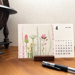 2027年北欧風植物カレンダー❁受注生産❁スタンド無し❁ ✦送料無料✦
