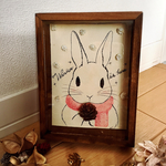 ※期間限定販売※アーティフィシャルフラワー&アート【うさぎ】